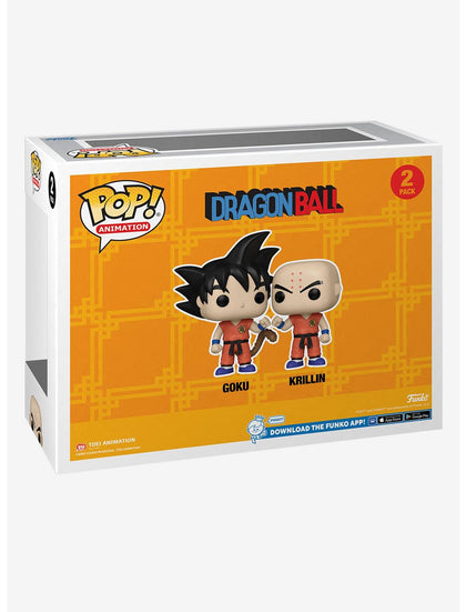 Funko Dragon Ball Z Pop! Animation Goku & Krillin Vinyl Figure Set 2023 Anime Expo Exclusive