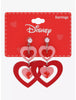 Minnie Mouse Aretes Corazon San Valentin