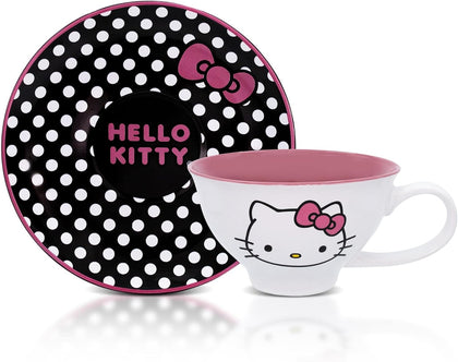 Hello Kitty Taza Con Plato Puntos