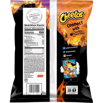 Cheetos Flamin’ Hot Tangy Chili Fusion Flavored Snack, 8.5 oz