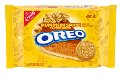 OREO Pumpkin Spice Sandwich Cookies, Limited Edition, 12.2 oz Oreo Calabaza