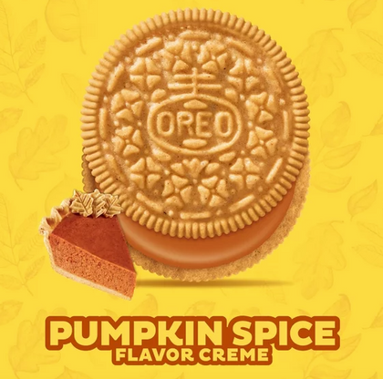 OREO Pumpkin Spice Sandwich Cookies, Limited Edition, 12.2 oz Oreo Calabaza