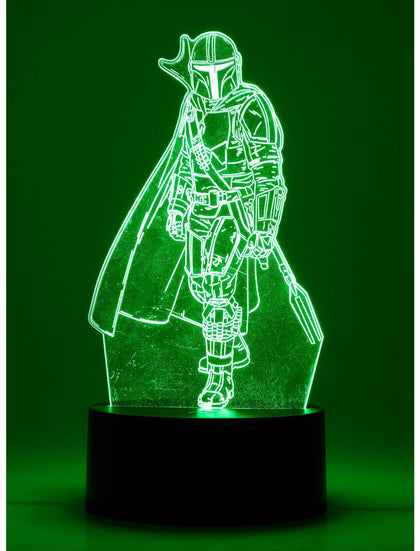 Star Wars The Mandalorian Mando Lampara 3D LED