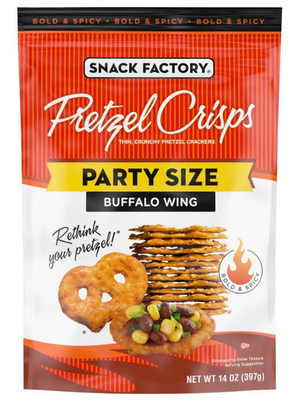 Snack Factory Pretzel Crisps Buffalo Wing - 14oz