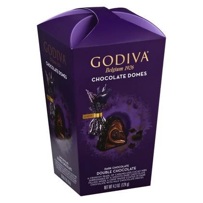 Godiva CHOCOLATE DOMES IWC DOUBLE CHOCOLATE 4.3oz