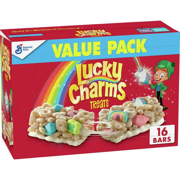 Lucky Charms Breakfast Cereal Treat Bars, Snack Bars, Value Pack