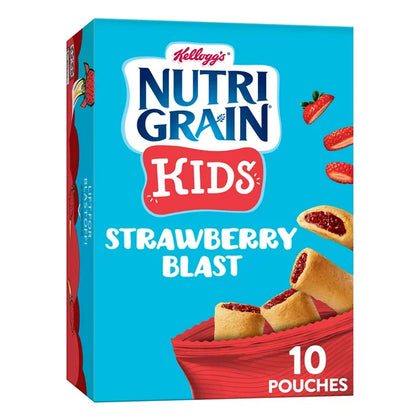 Nutri-Grain Mini Breakfast Bars, Strawberry, 13 Oz, Caja con 10 Barras