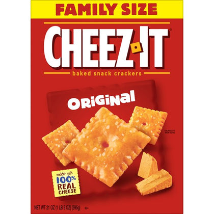 Cheez-It Cheese Crackers, Original, Caja de 21 Oz