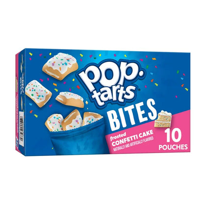 Pop-Tarts Baked Pastry Bites, Frosted Confetti Cake, 10 Ct, 14.1 Oz, Box
