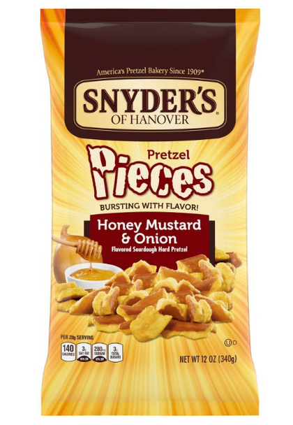 Snyder's of Hanover Honey Mustard & Onion Pretzel Pieces - 12oz