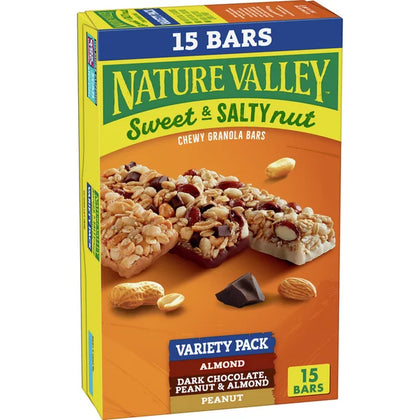 Nature Valley Sweet and Salty Nut Granola Bars, Variety Pack