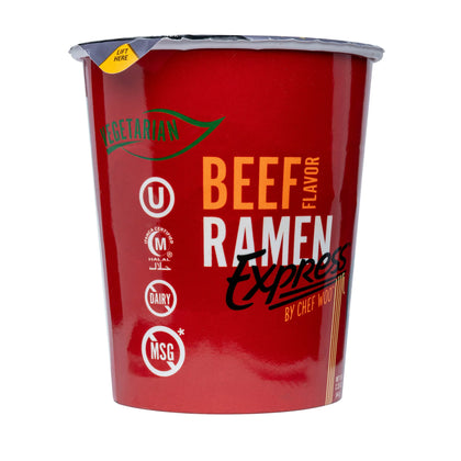 Ramen Express by Chef Woo Beef Flavored Ramen Noodles