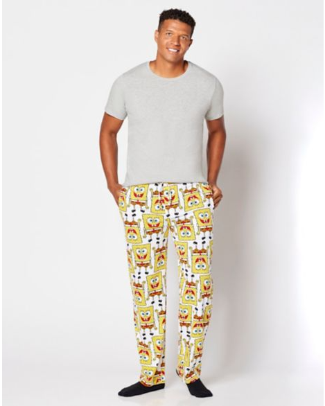 Pijama Masculino Bob Esponja - Conjunto Camiseta E Shorts Do Krusty Krab | Presente Anos 90