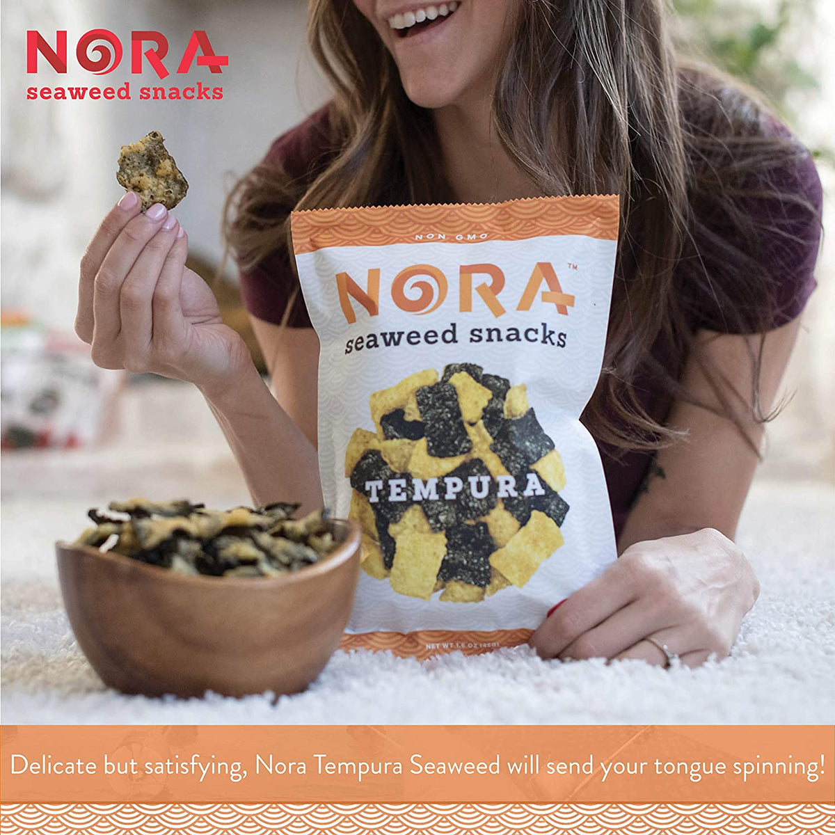 Tempura Original Seaweed Snacks by Nora (6) AccesoriosMexicali