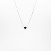 Collar Con Dije Circular Negro