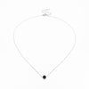 Collar Con Dije Circular Negro