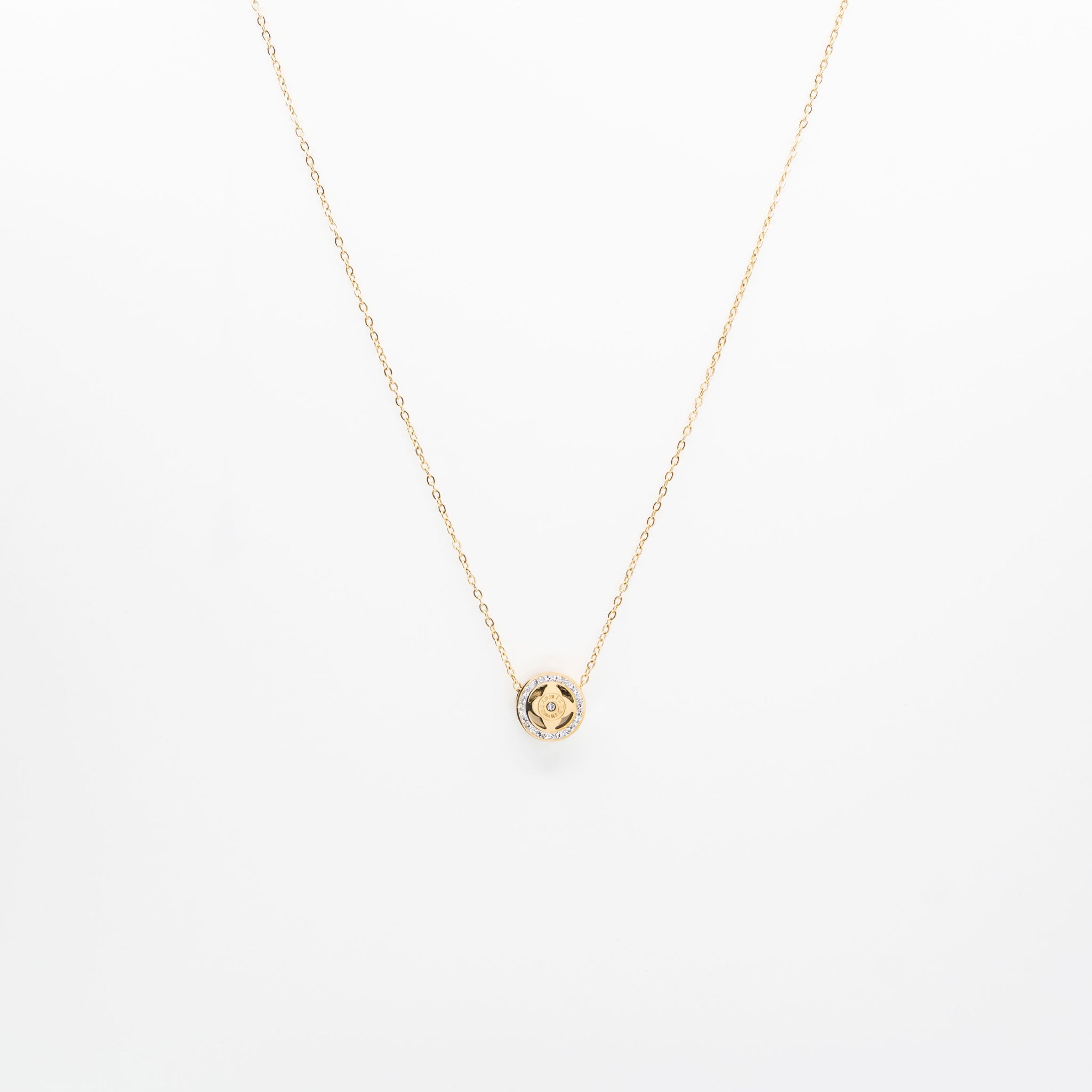 Collar De Flor Y Reloj Strass