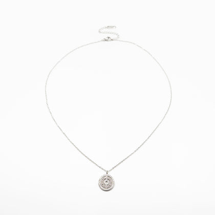 Collar Con Dije De Reloj Strass