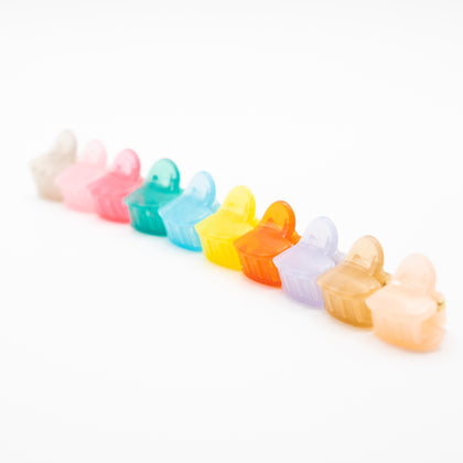 Mini Pinzas Corazón Multicolor
