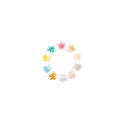 Mini Pinzas De Coronas Multicolor