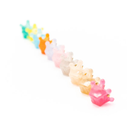 Mini Pinzas De Coronas Multicolor