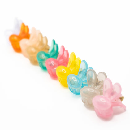 Mini Pinzas De Conejos Multicolor