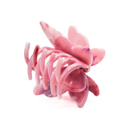 Pinza Mariposa Rosa Y Blanco