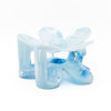 Pinza Flor Azul Y Blanco