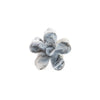 Pinza Flor Gris Y Blanco