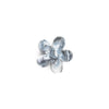 Pinza Flor Gris Y Blanco