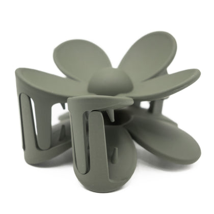 Pinza Flor Verde Musgo