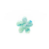 Pinza Flor Verde Y Azul