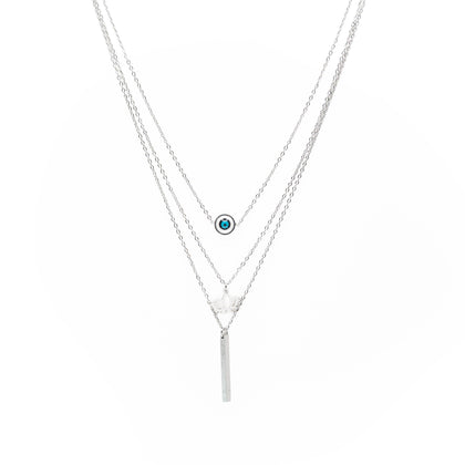 Collar Multicadena Flor De Loto