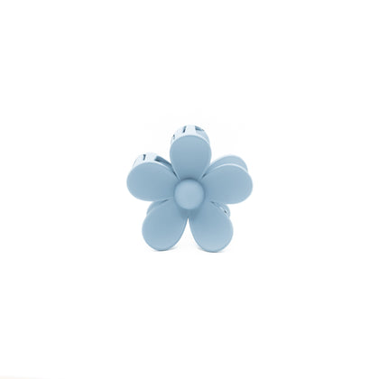 Pinza Flor Azul Gris