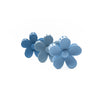 Set Pinzas Flor Azul