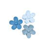 Set Pinzas Flor Azul