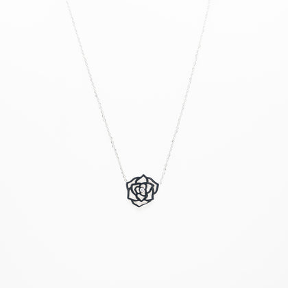 Collar De Flor Con Zirconia