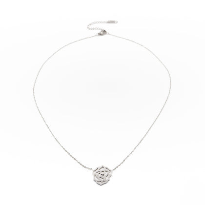 Collar De Flor Con Zirconia