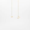 Collar Colgante Luna Y Estrella