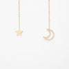 Collar Colgante Luna Y Estrella