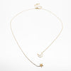 Collar Colgante Luna Y Estrella