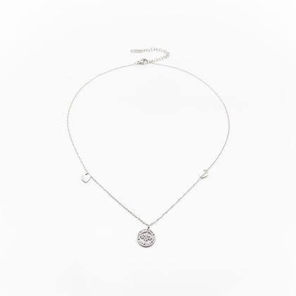 Collar Árbol Y Corazones Strass