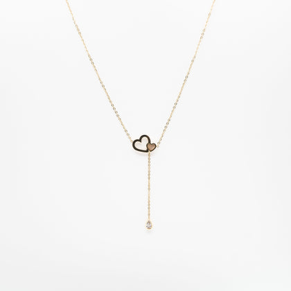 Collar Con Dije De Corazón Y Colgante
