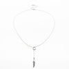 Collar Dije Colgante De Pluma