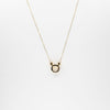 Collar Con Dije Aro De Reloj