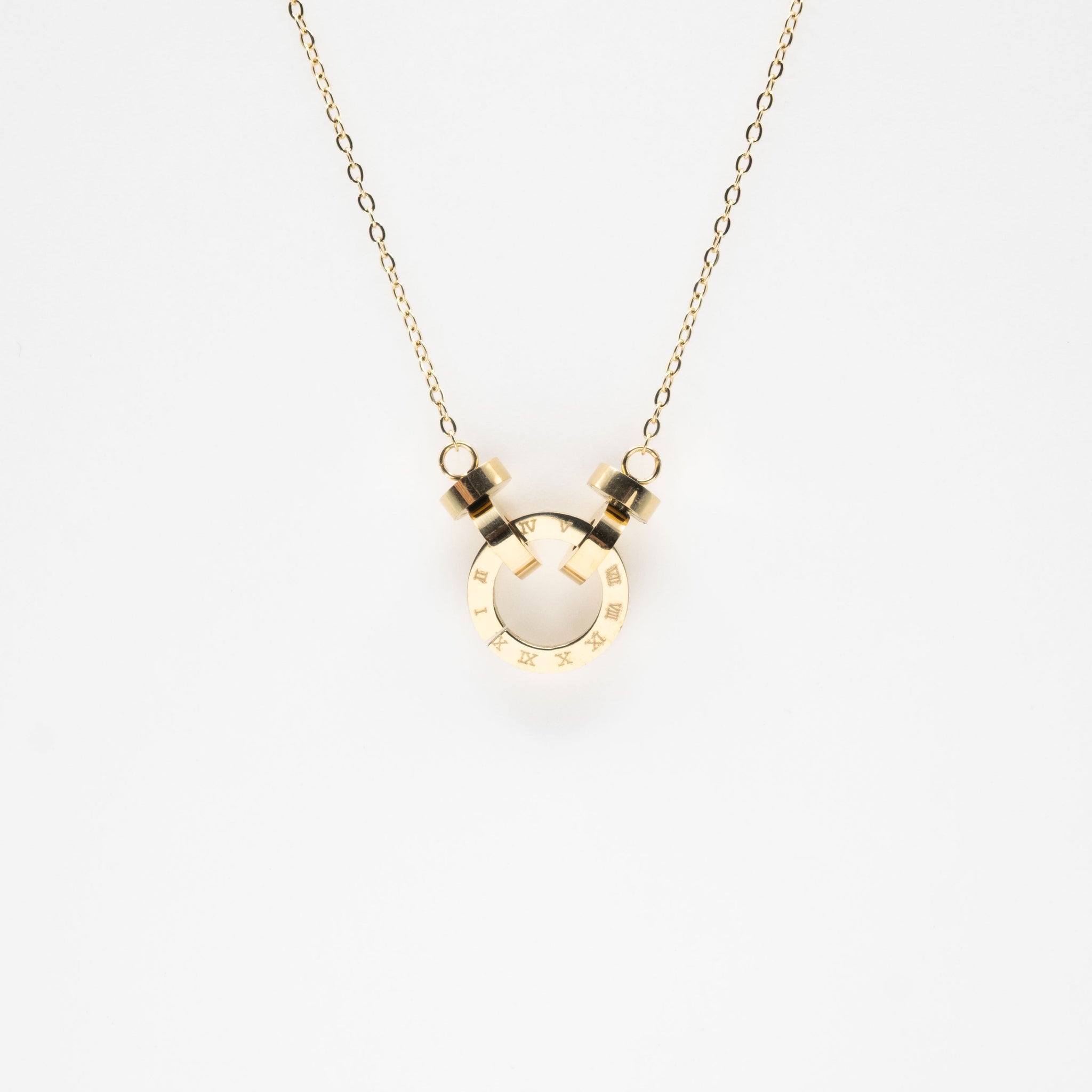 Collar Con Dije Aro De Reloj