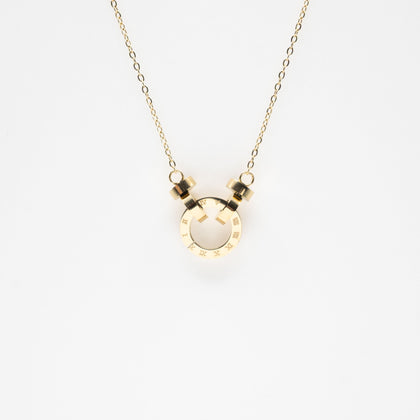 Collar Con Dije Aro De Reloj