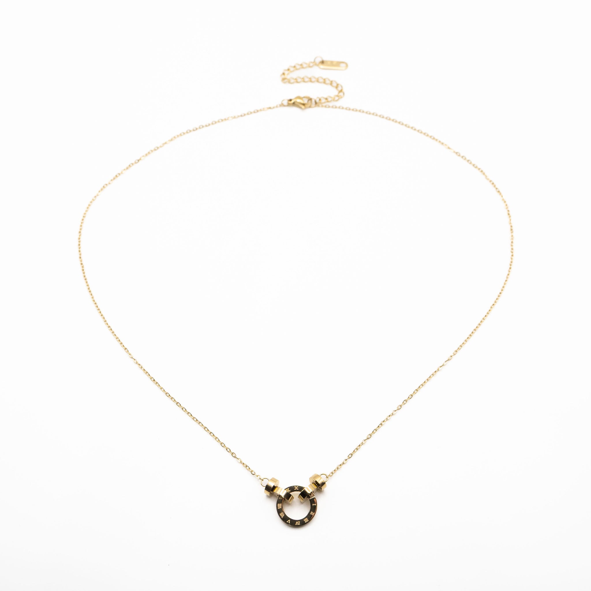 Collar Con Dije Aro De Reloj