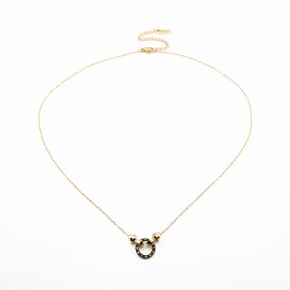 Collar Con Dije Aro De Reloj