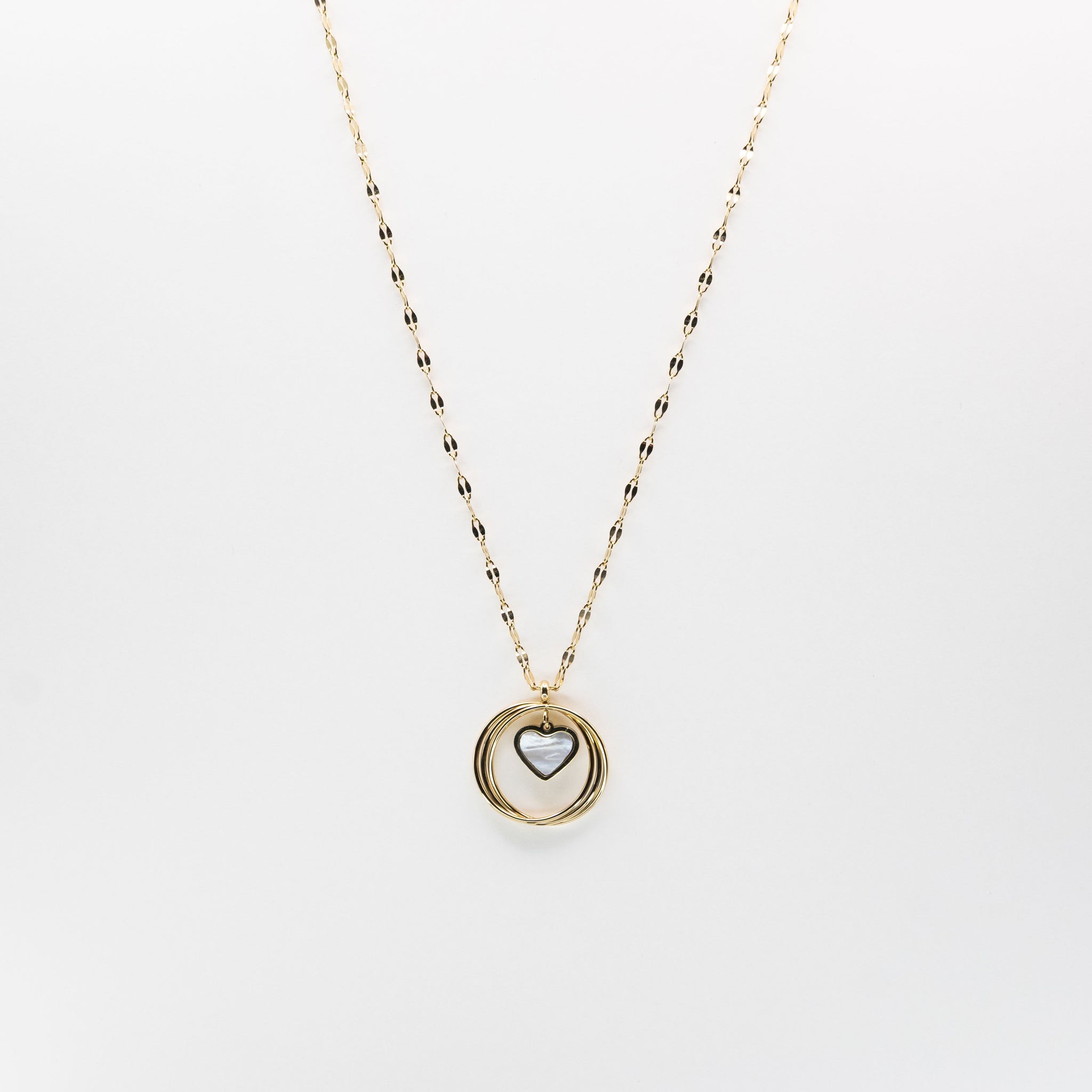 Collar Dije Corazón Aro